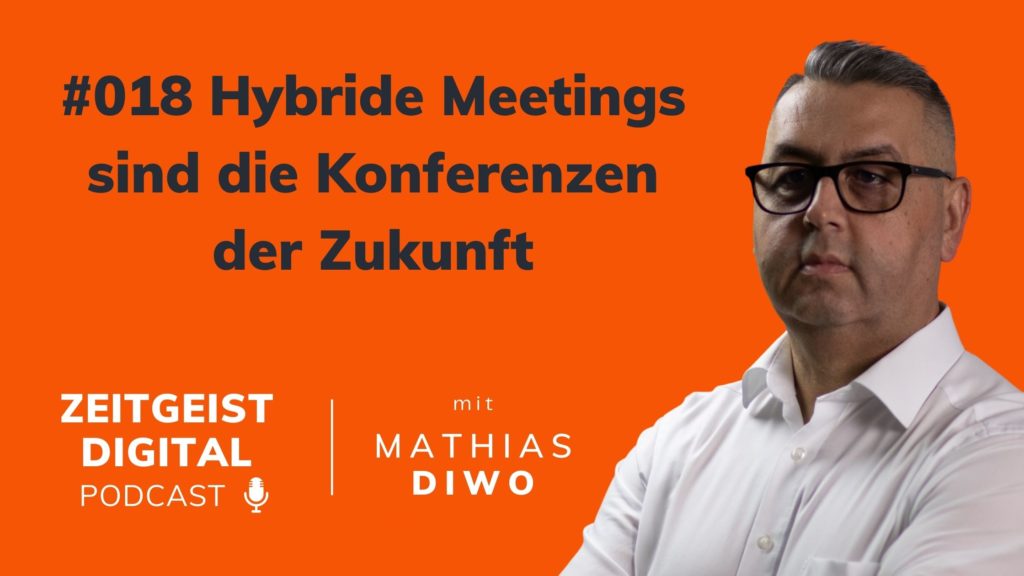#018 Hybride Meetings sind die Konferenzen der Zukunft - Mathias Diwo - Podcast Zeitgeist Digital